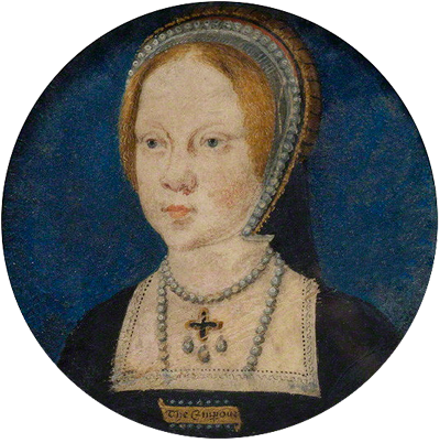 Portrait of Mary aged about 10 Attributed to Lucas Horenbout